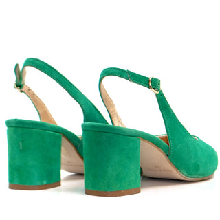 ESCARPINS CA-346R DAIM VERT HELENE ROUGE