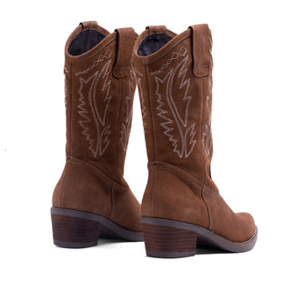 BOTA CA-1364 BORDADO SERRAJE VISON