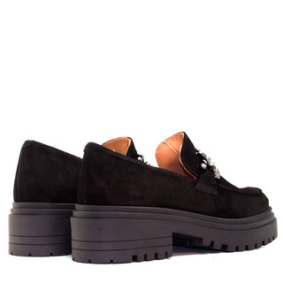 MOCASIN CA-1938 SERRAJ NEGRO CADENA NIKEL NEGRO