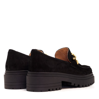 MOCASIN CA-1938 SERRAJE NEGRO CADENA ORO