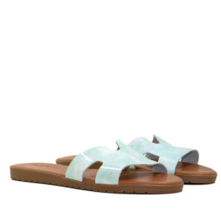 SANDALIA 2038 CHAROL JASPEADO VERDE PASTEL BLUEGEN