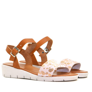 SANDALE 2048 VAQ.CUIR/PASTEL MILA SOL