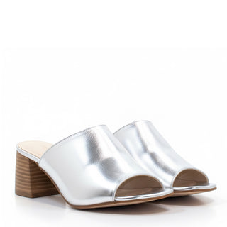SANDALIA CA-2308 PIEL METALIZADO PLATA