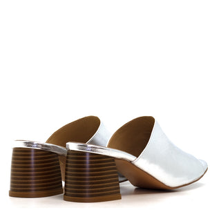 SANDALIA CA-2308 PIEL METALIZADO PLATA