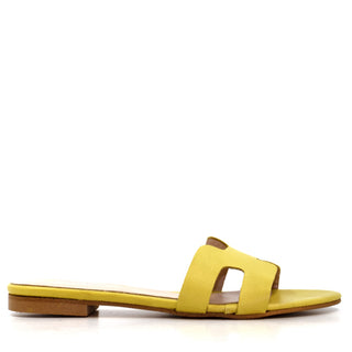 SANDALIA ANNETTA EN PIEL NAPA AMARILLO
