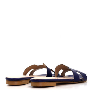 SANDALIA ANNETTA EN PIEL NAPA MARINO