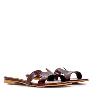 SANDALIA ANNETTA EN PIEL COCO CHAROL BURDEOS