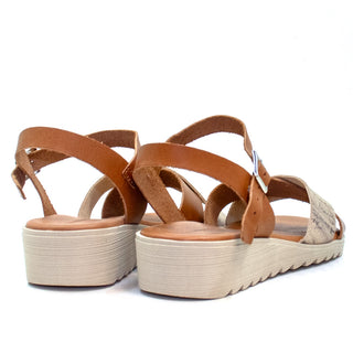 SANDALIA ROMA VAQUETA TIERRA