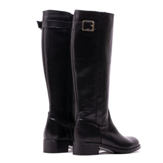 BOTTE CA-1655 EN CUIR KRUST NOIR