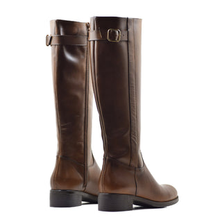 BOTTE CA-1655 EN CUIR CAMEL KRUST