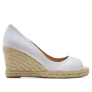 ZAPATO PEEP TOE TUCU NAPA BLANCO