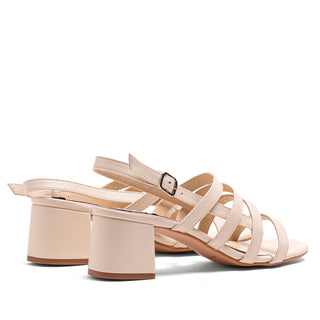 SANDALE EN CUIR BEIGE 1060