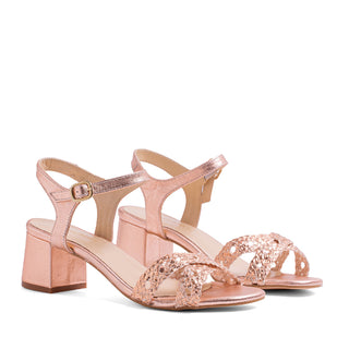 SANDALIA 9 PIEL MESTIZO PEACH