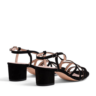 SANDALE EN CUIR NOIR SD52