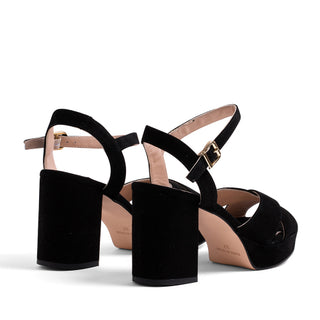 SANDALIA SD54 PIEL ANTE NEGRO